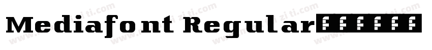 Mediafont Regular字体转换